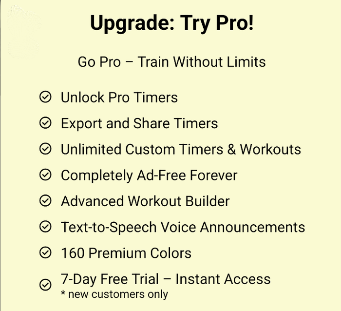 Upgrade to Pro features