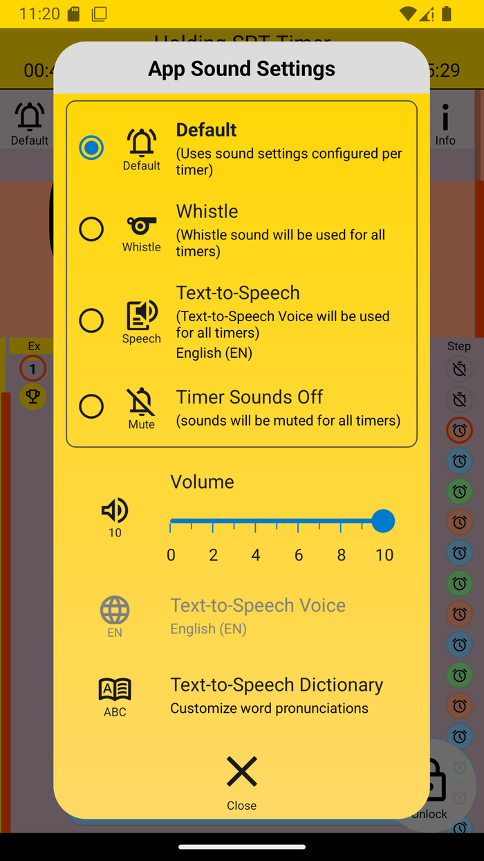 SPT sound options